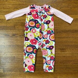 Tea Collection 18-24 Months Floral Long-Sleeve Romper